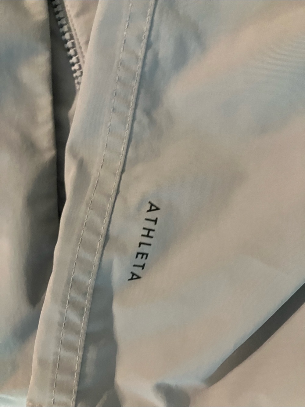 Athleta Light Blue Hooded Rain Jacket / Parka – Size Medium EUC - Picture 6 of 6